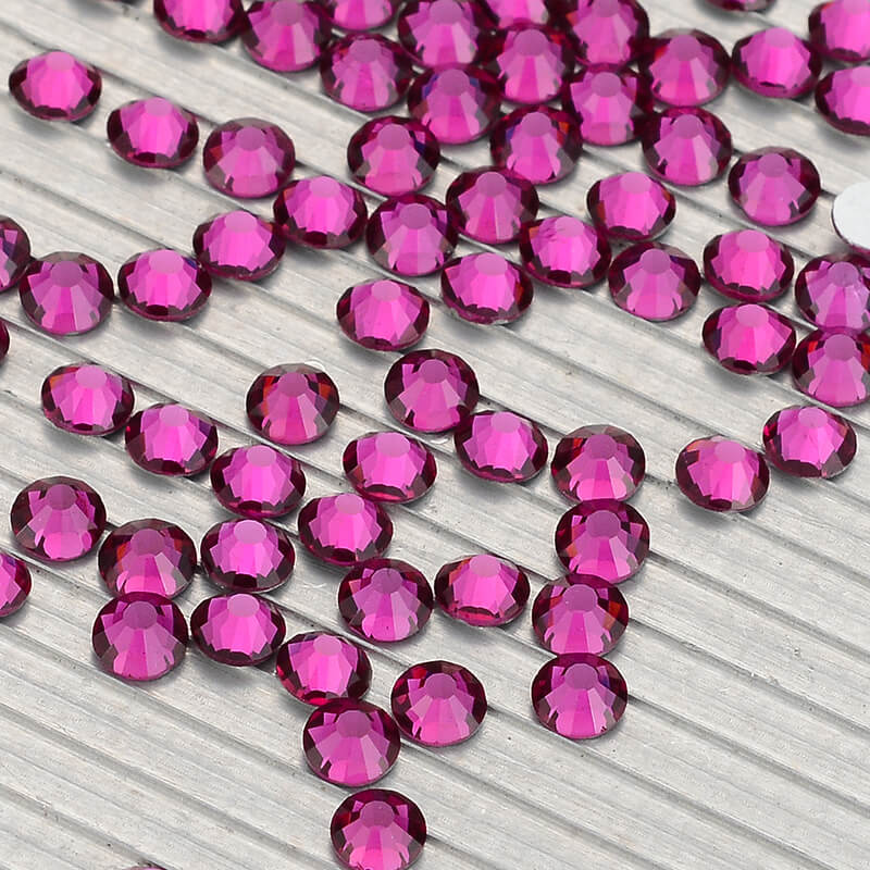Nail Art Fuchsia - Fucsia Bright SS3-SS50 cristallo di vetro
