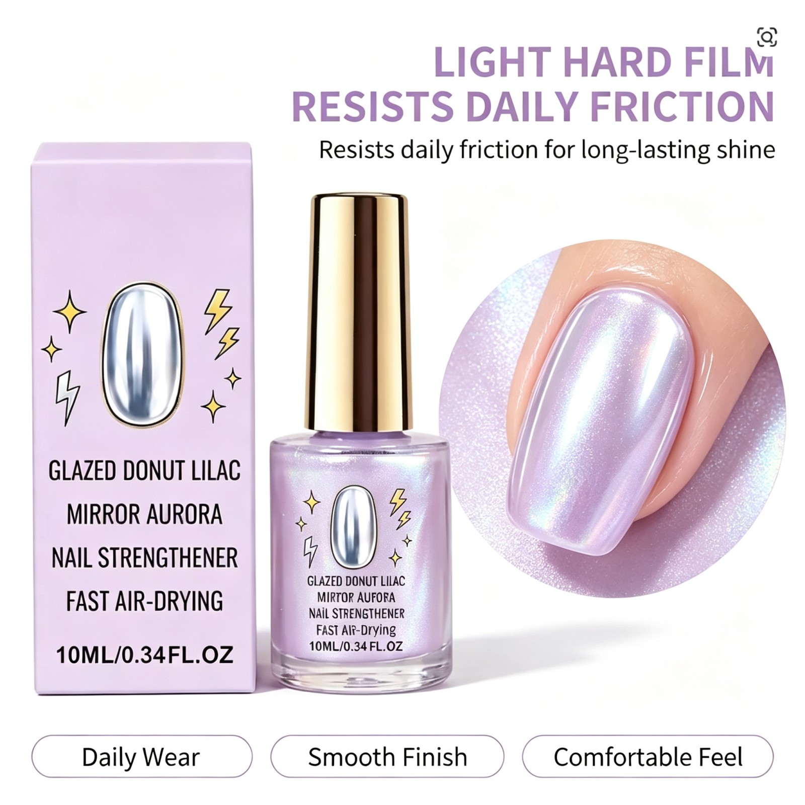 Smalto per unghie color lilla, - Nail Art Lilac recensione e prezzo