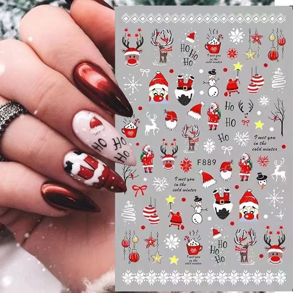 1 pz 2025 natale 3D Nail Art a - Nail Art Xmas 2025 recensione e prezzo