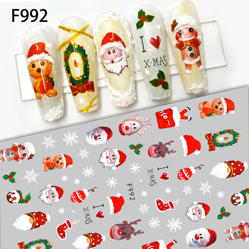 1 pz 2025 natale 3D Nail Art a - Nail Art Xmas 2025 recensione e prezzo