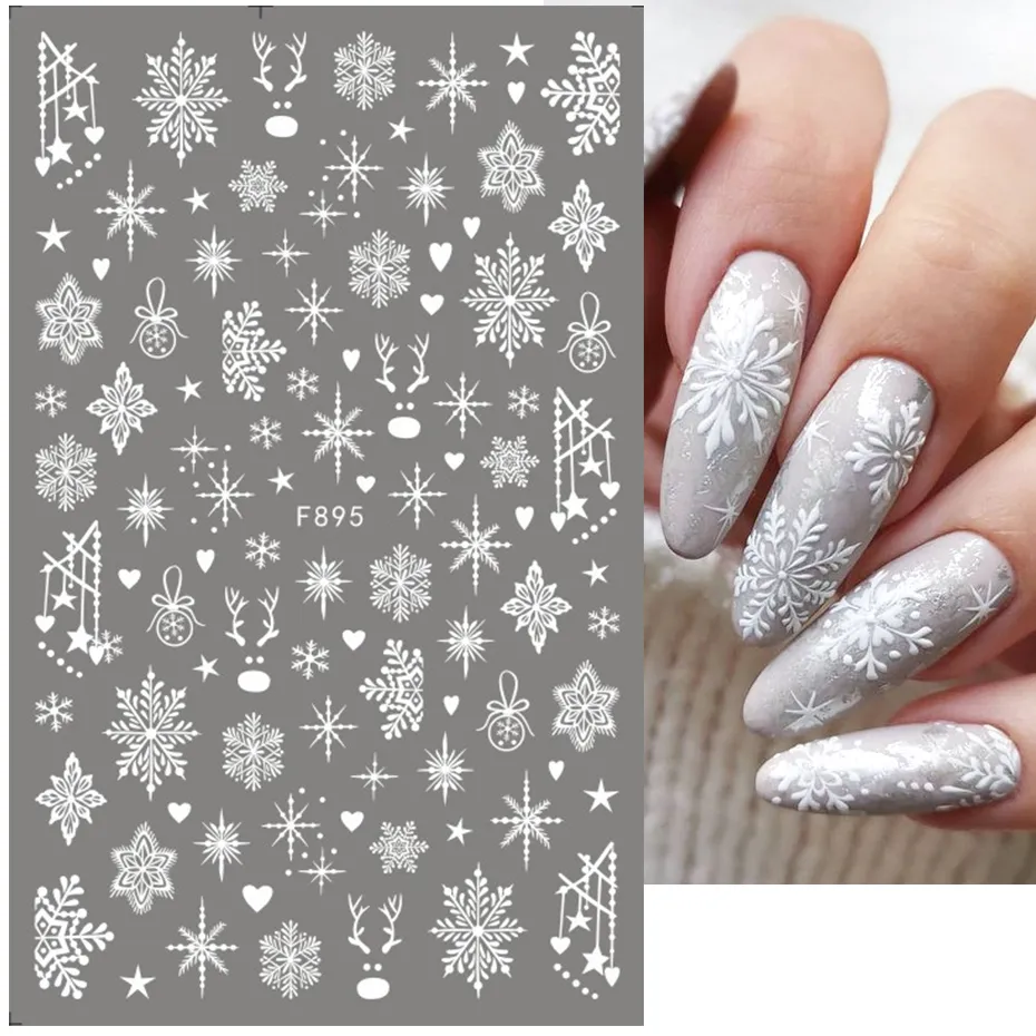 1 pz 2025 natale 3D Nail Art a - Nail Art Xmas 2025 recensione e prezzo